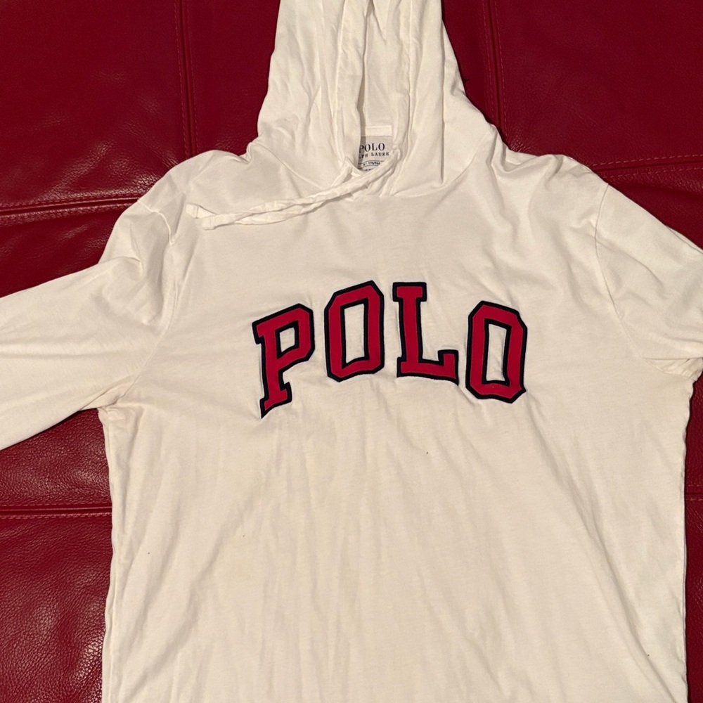 Polo Ralph Lauren Cream Hoodie tee shirt